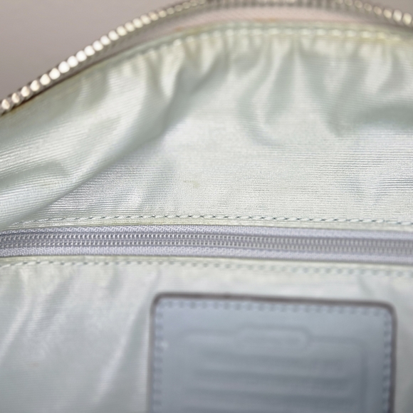 Vintage Coach Gray Signature Double Zip Baby Bag - Picture 10 of 12